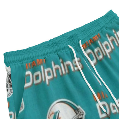 Miami Football Game Day All-Over Print Men's Straight pants