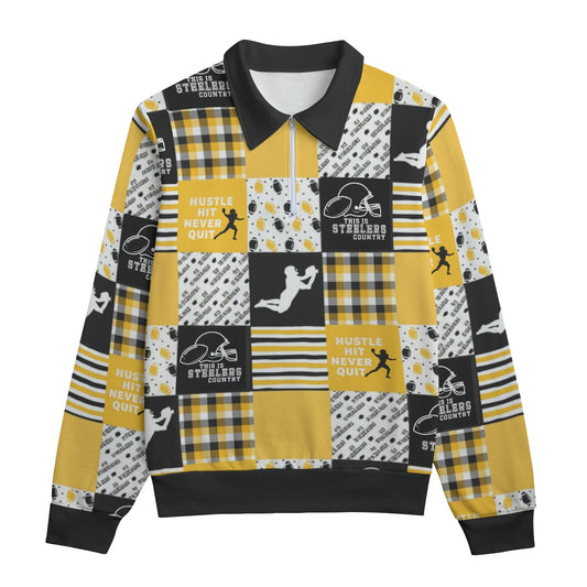All-Over Print Unisex Lapel Sweatshirt | 310GSM Cotton