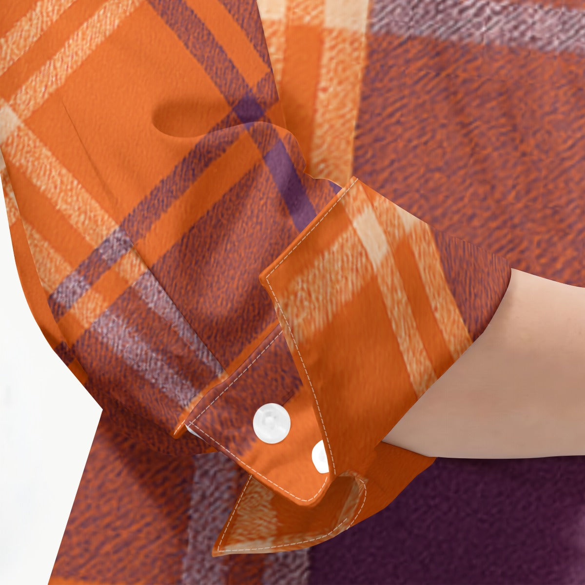 Clemson Tartan Plaid  Women's 3/4 Sleeve Shirt