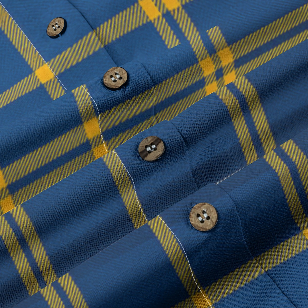 California Los Angeles UCLA Bruins Tartan Plaid  Women's Shirt | 125GSM Cotton