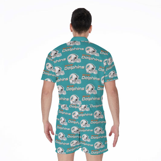 Miami Football Game Day All-Over Print Men's Rompers