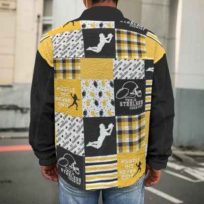 All-Over Print Men's Casual Lapel Jacket