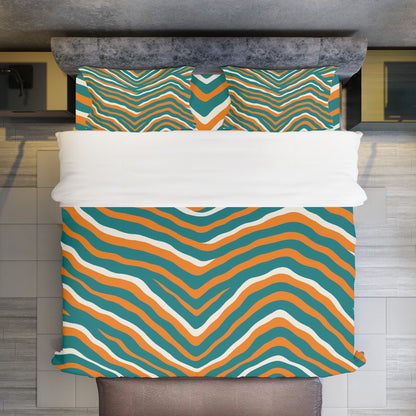 Miami Football Game Day Four-piece Duvet Cover Set