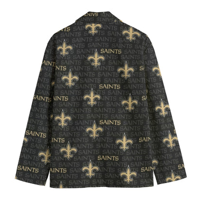 New Orleans Saints Suit Flat Lapel Collar Blazer