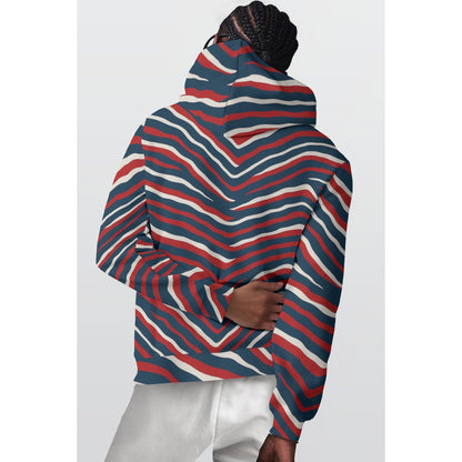 New England Football Game Day All-Over Print Men's Pullover Hoodie