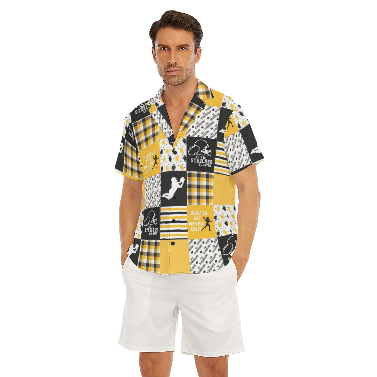 All-Over Print Men's Deep V-neck Short Sleeve T-shirt