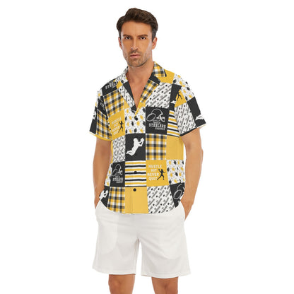 Pittsburgh Steelers All-Over Print Men's Deep V-neck Short Sleeve T-shirt