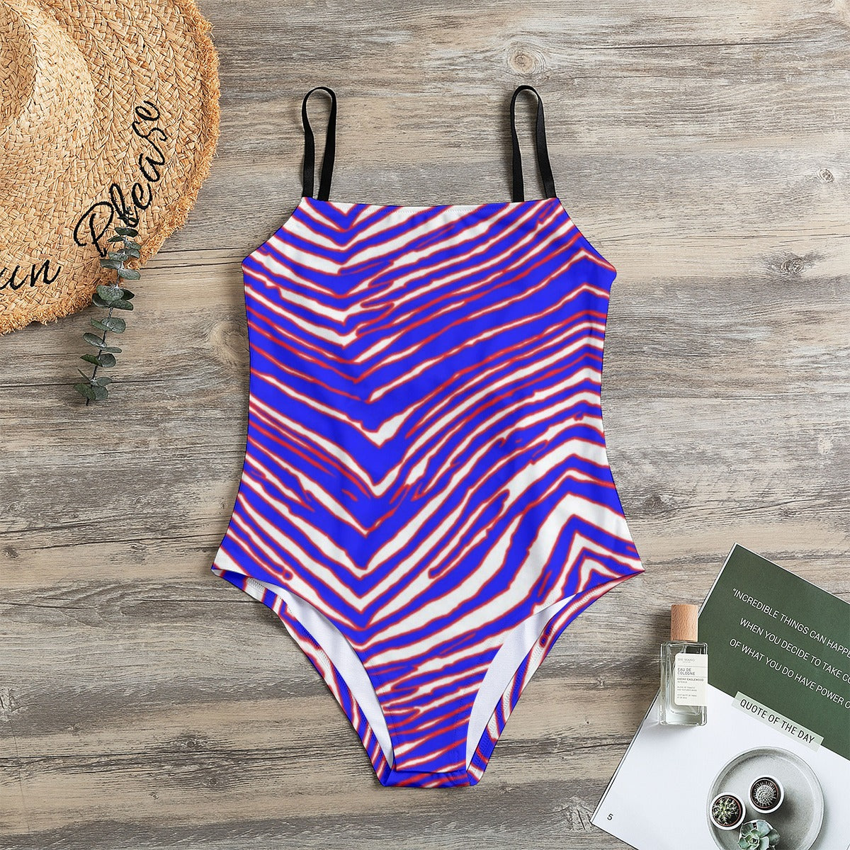 Buffalo Bills Zubaz Women's Halter Strap Swimsuit