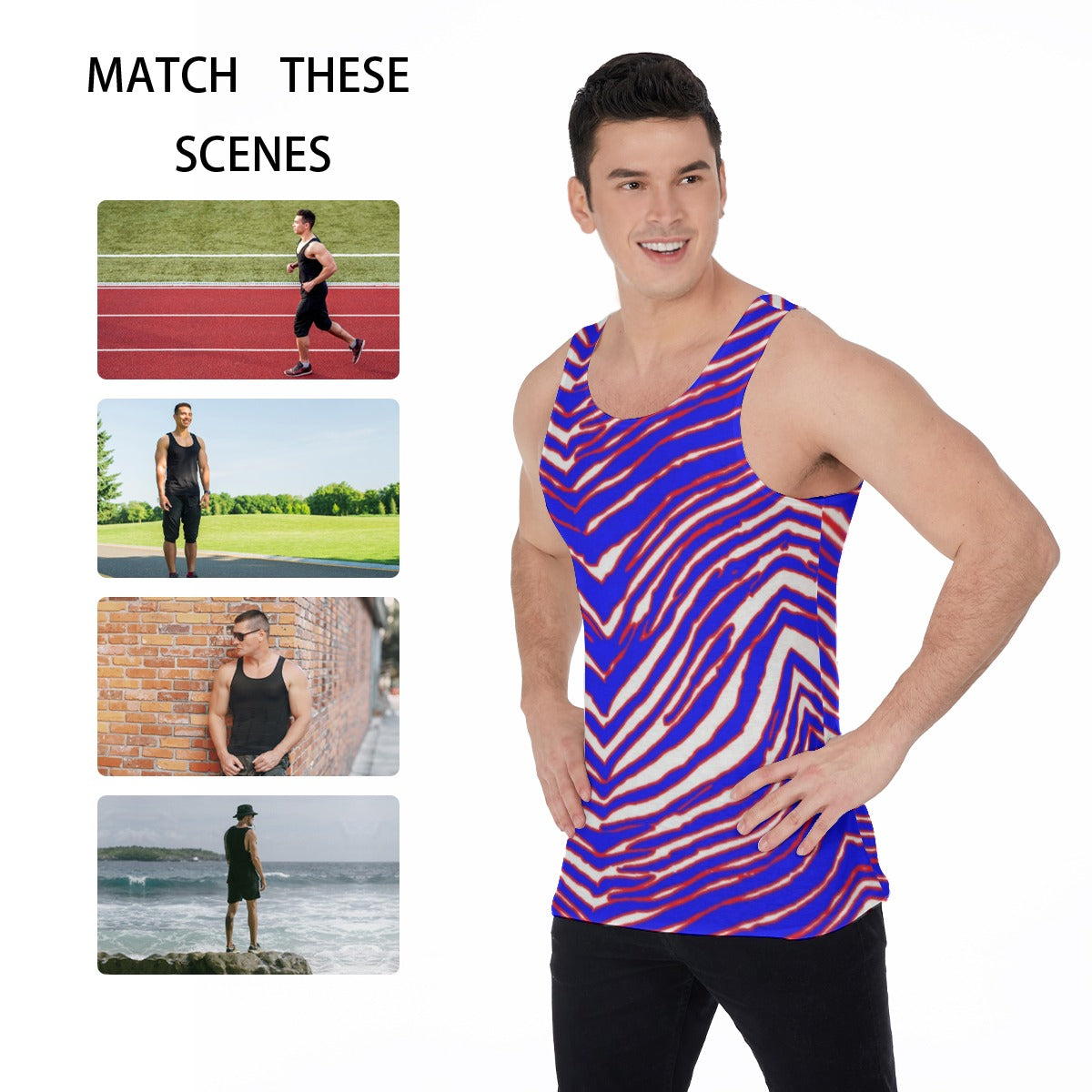 Buffalo Bills Zubaz Men's Tank Top