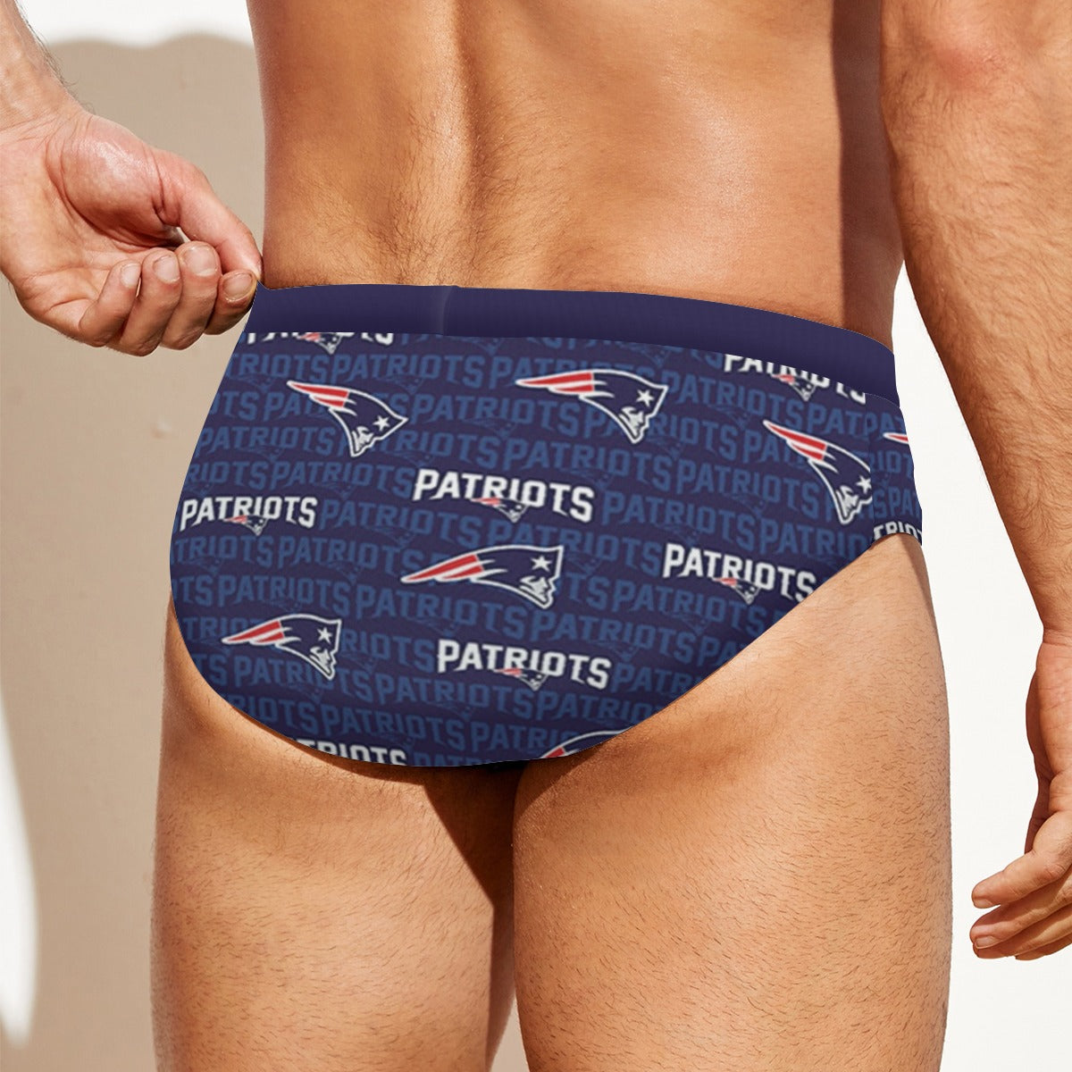New England Football Game Day All-over print Men'S Drawstring Swim Briefs