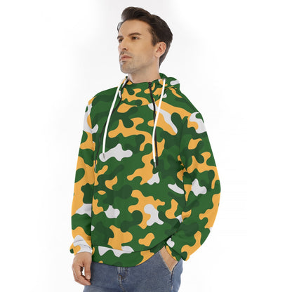 Green Bay Football Game Day All-Over Print Men's Hoodie With Placket Double Zipper