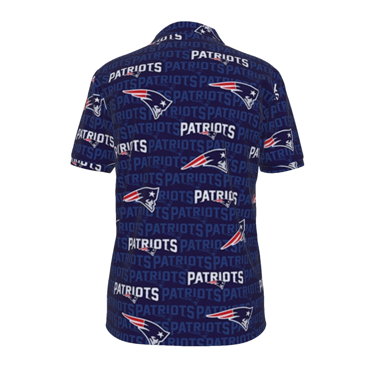 New England Football Game Day All-over Print Men's Polo Shirt with  Zipper