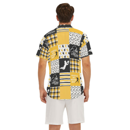 All-Over Print Men's Deep V-neck Short Sleeve T-shirt