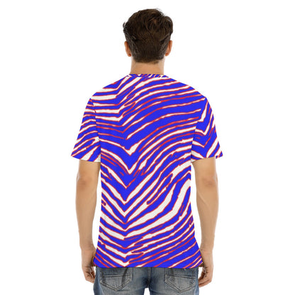 Buffalo Bills Zubaz Men's Short Sleeve T-shirt With Button Closure