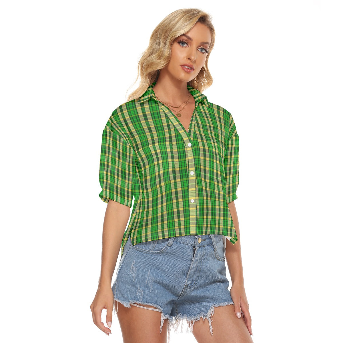 Oregon Tartan Plaid Ducks Women's V-neck Shirts