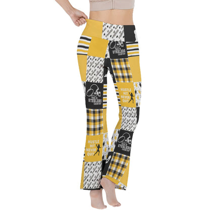 All-Over Print Women's Reversible High-Waisted Yoga Pants