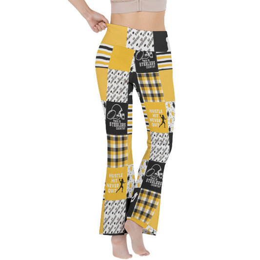 All-Over Print Women's Reversible High-Waisted Yoga Pants