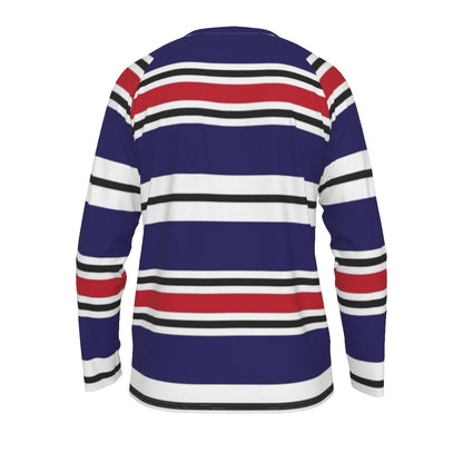 Red White and Blue Striped Long Sleeve Shirt – Classic American Style