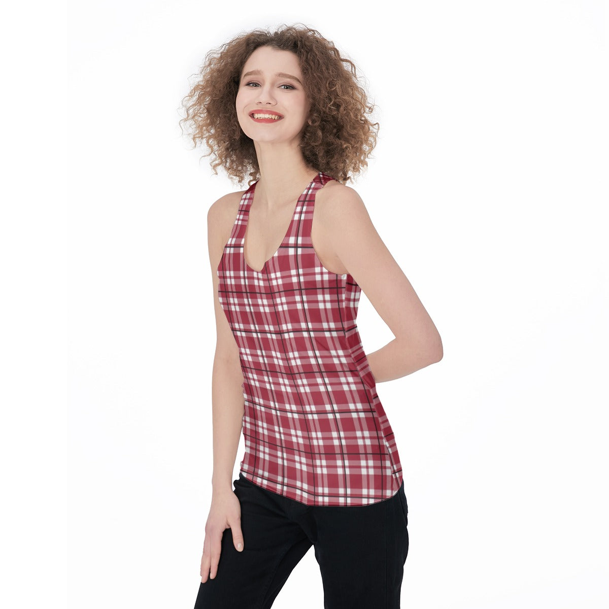 Alabama Tartan plaid Women's Racerback Tank Top