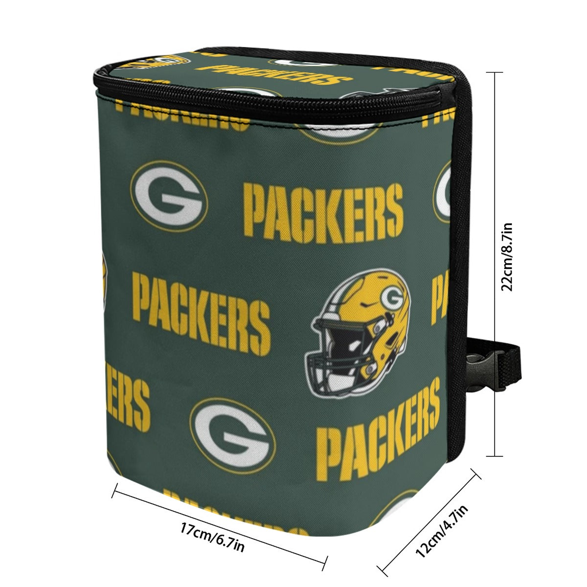 Green Bay Football Game Day Car Hanging Trash Bin