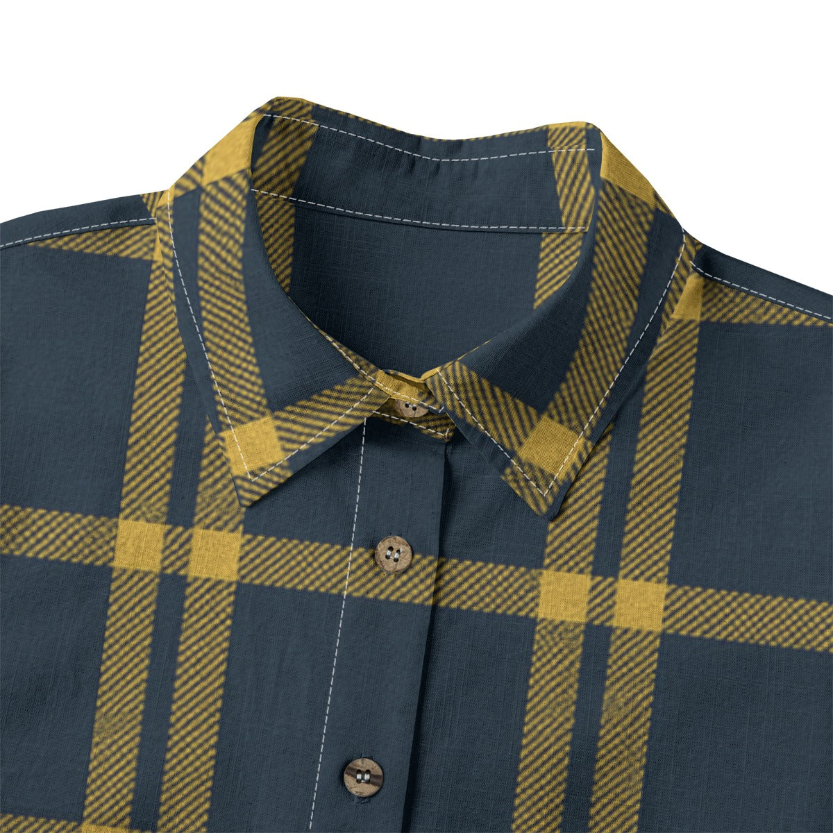 California UC Berkeley Golden Bears Tartan Plaid  Women's Shirt | 125GSM Cotton