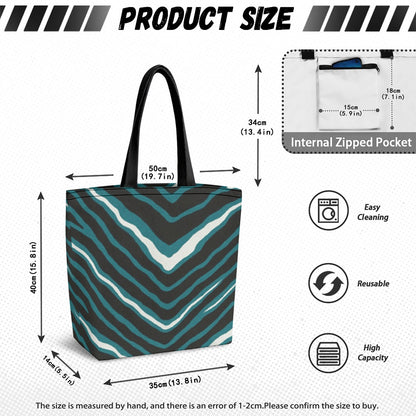 Philadelphia Football Game Day Canvas shopping bag