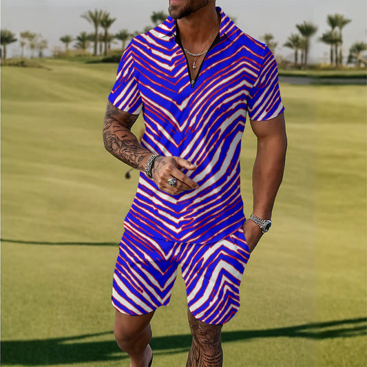 Buffalo Bills Zubaz  Men's Polo Sportswear Set