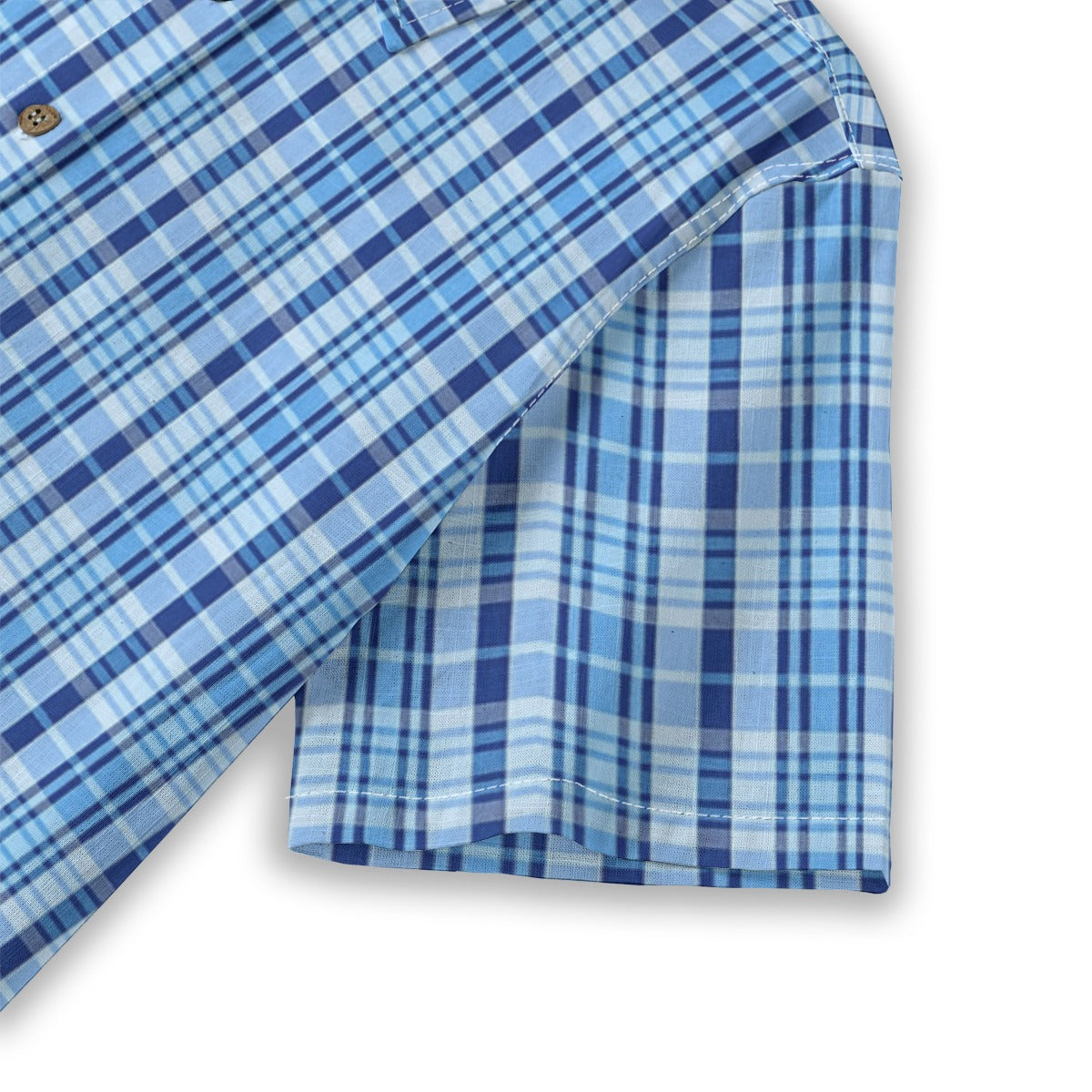 North Carolina Tartan Plaid Tar Heels Blue Women's Shirt | 125GSM Cotton