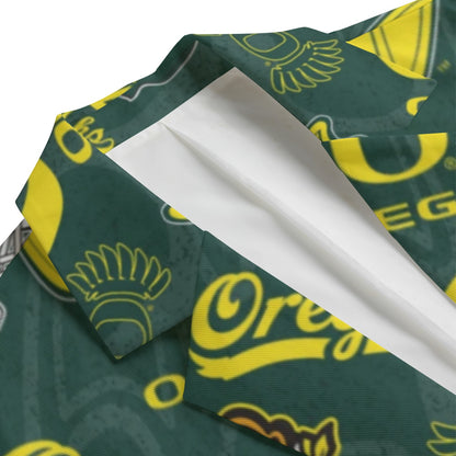 Oregon - Ducks Game Day Flat Lapel Collar Blazer