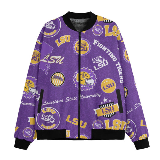 Urban Legend Louisiana State University – Tigers Fleece Bomber Jacket
