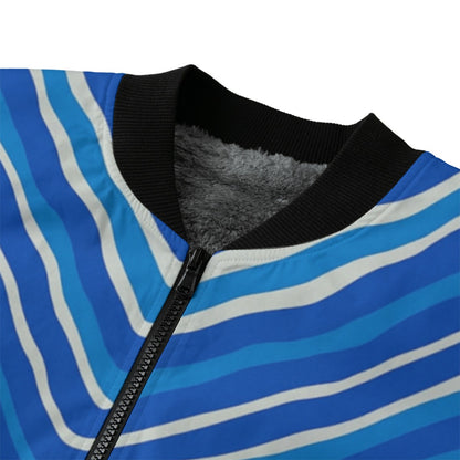 Chaqueta bomber Deportivo Alavés con estampado de cebra en colores del club
