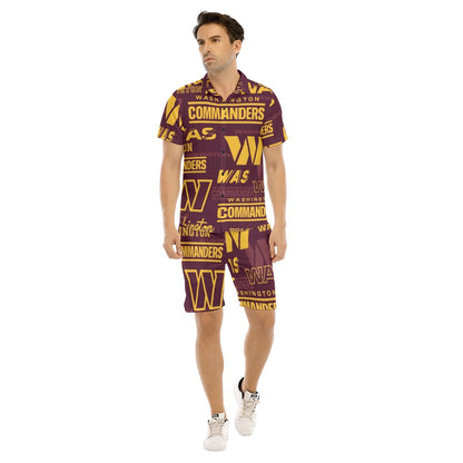Washington Commanders Men's Short Sleeve Shirt Set