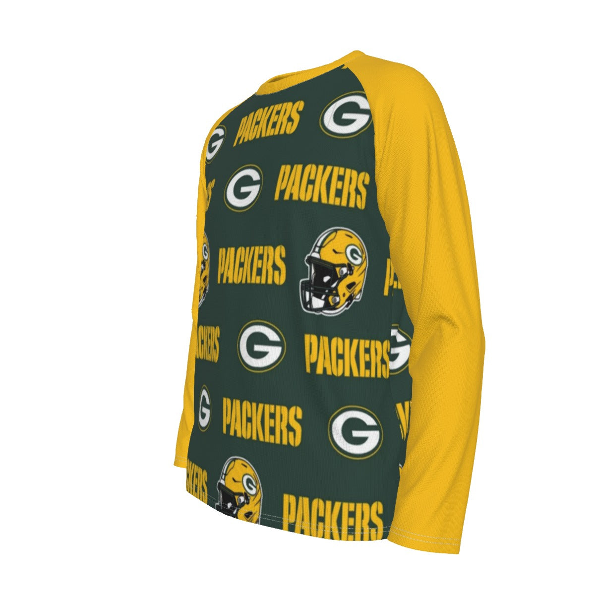 Green Bay Football Game Day All-Over Print Men's Long Sleeve T-shirt With Raglan Sleeve