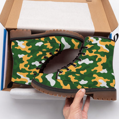 Green Bay Football Game Day All-Over Print Men's Martin Short Boots