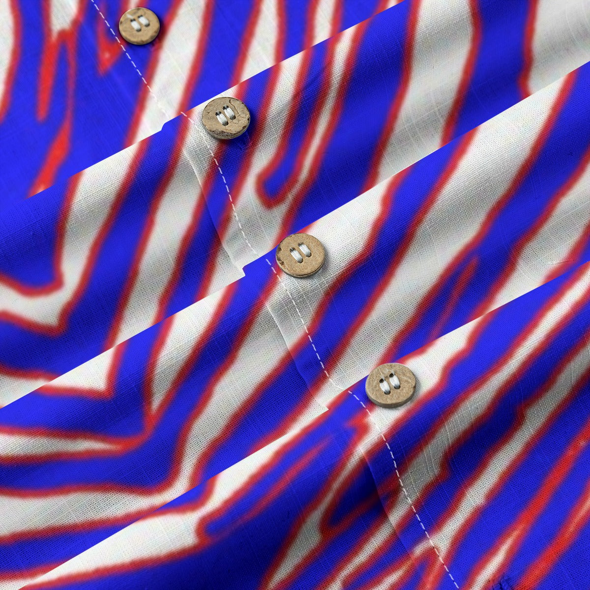 Buffalo Bills Zubaz Men's Casual Hawaiian Short Sleeve Shirt | 125GSM Cotton