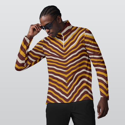 Washington Commanders Men's Sports Collar Jersey With Long Sleeve
