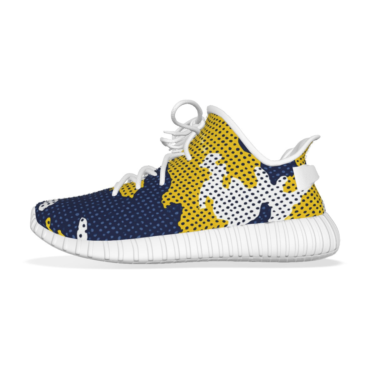 Urban Legend Michigan Wolverines Navy Maize White Camo Coconut Sneakers Shoes