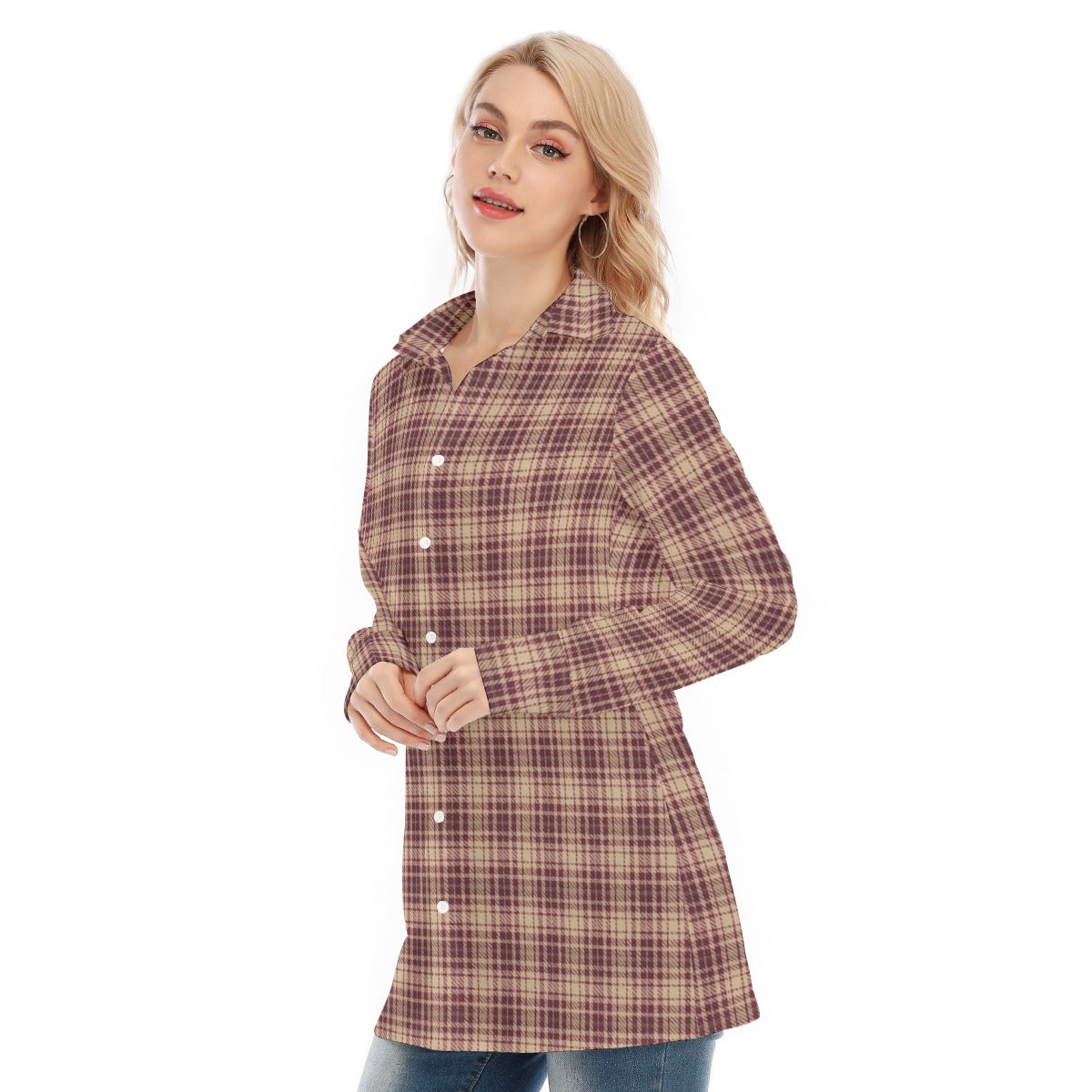 Florida Seminoles tartan Women's Long Shirt