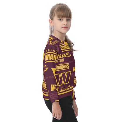 Washington Commanders Kid's Heavy Fleece Sweatshirt