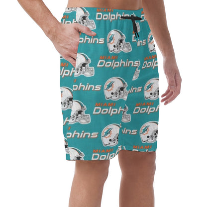 Miami Football Game Day All-Over Print Men's Casual Shorts