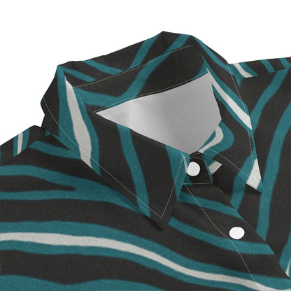 Philadelphia Football Game Day All-Over Print Women's Chiffon Shirt With Elbow Sleeve