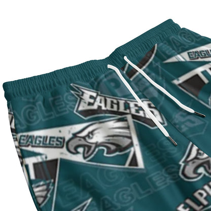 Philadelphia Football Game Day All-Over Print Men's Sweatpants With Waistband