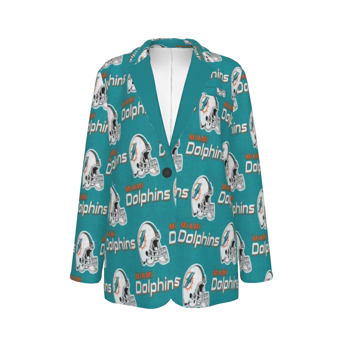 Miami Football Game Day All-Over Print Women's Leisure Blazer
