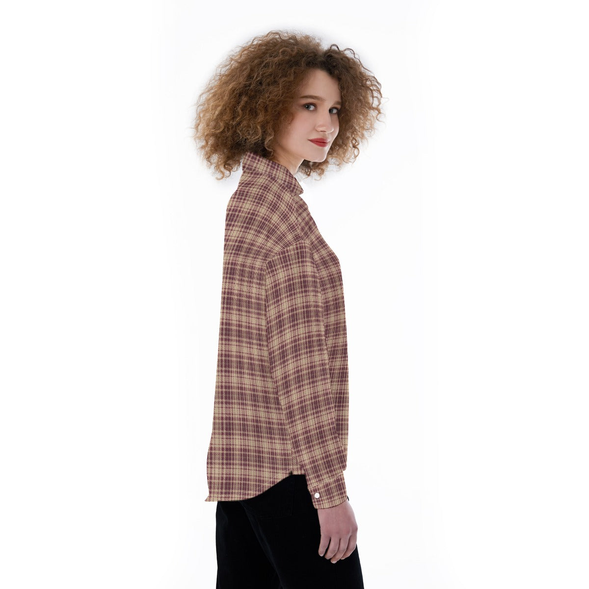 Florida Seminoles Tartan Plaid Women's Satin Shirt