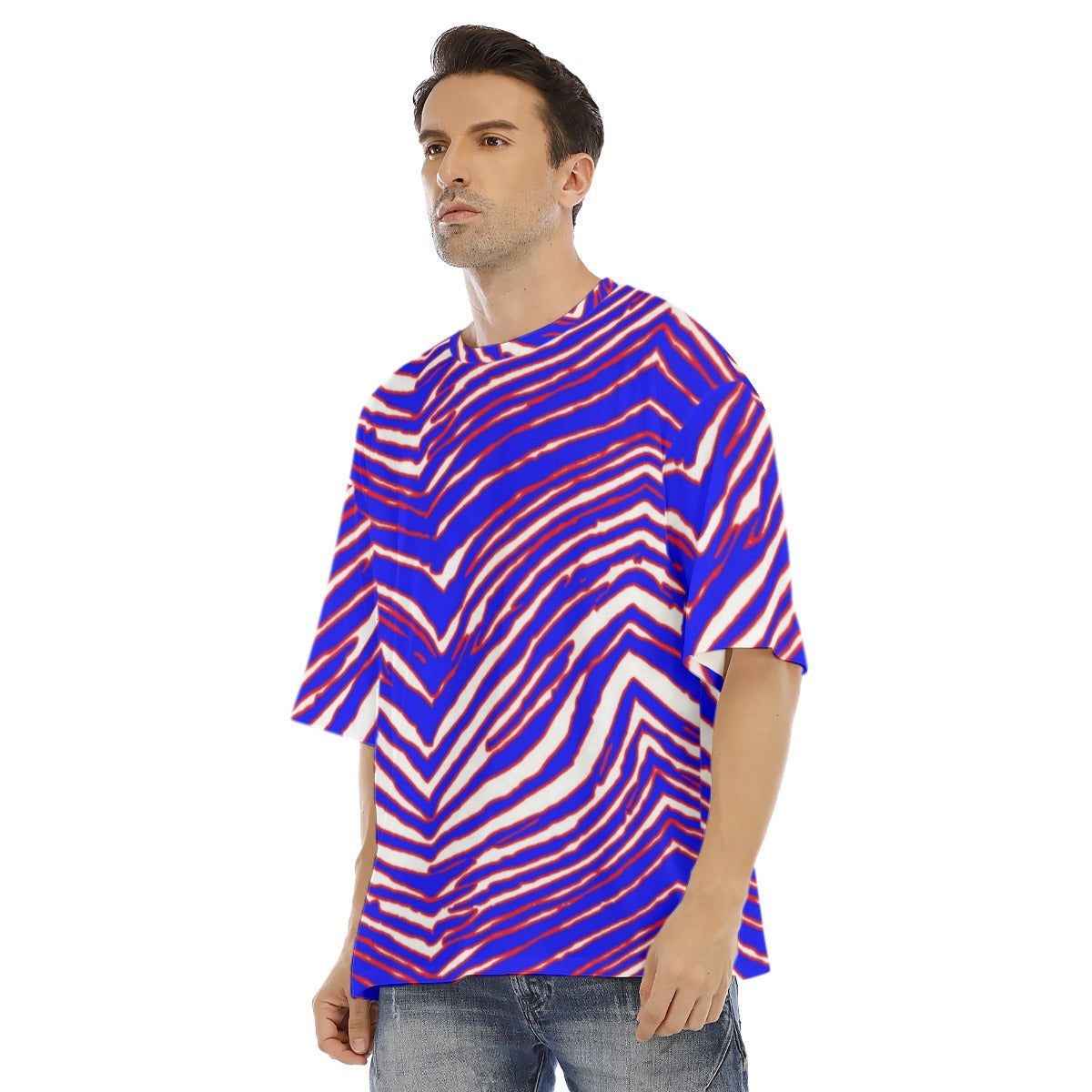 Buffalo Bills Zubaz Men's Drop Shoulder T-shirt With Short Sleeve