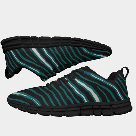 Philadelphia Football Game Day All-Over Print Men's Sports Shoes With Black Sole