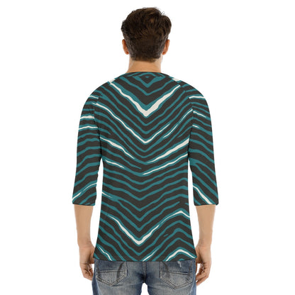 Philadelphia Football Game Day All-Over Print Men's Bracelet Sleeve T-shirt With Button Closure
