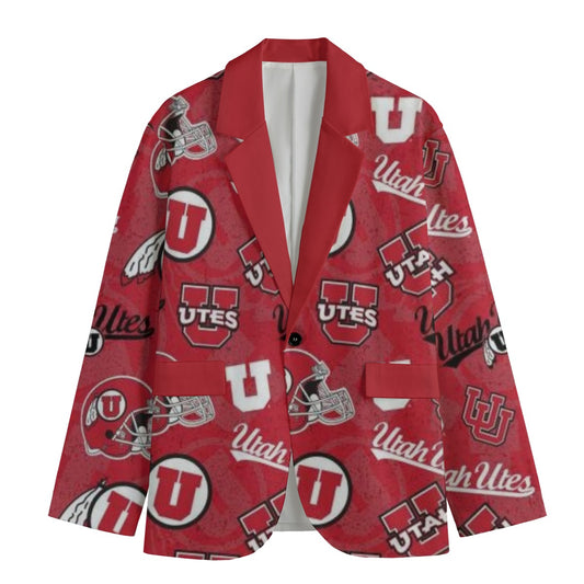 Utah - Utes Game Day Flat Lapel Collar Blazer
