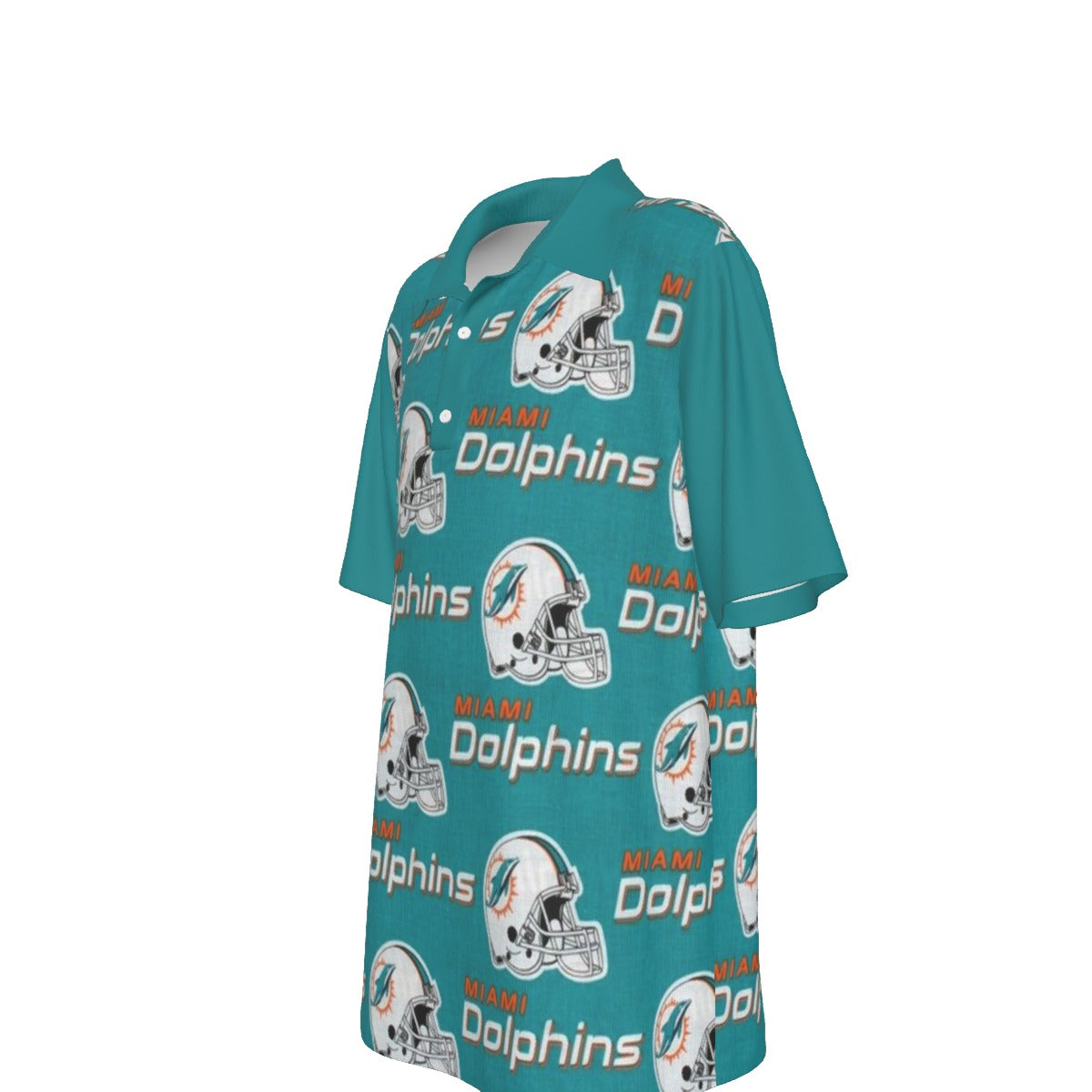 Miami Football Game Day All-Over Print Teenage Polo Collar Jersey |210GSM