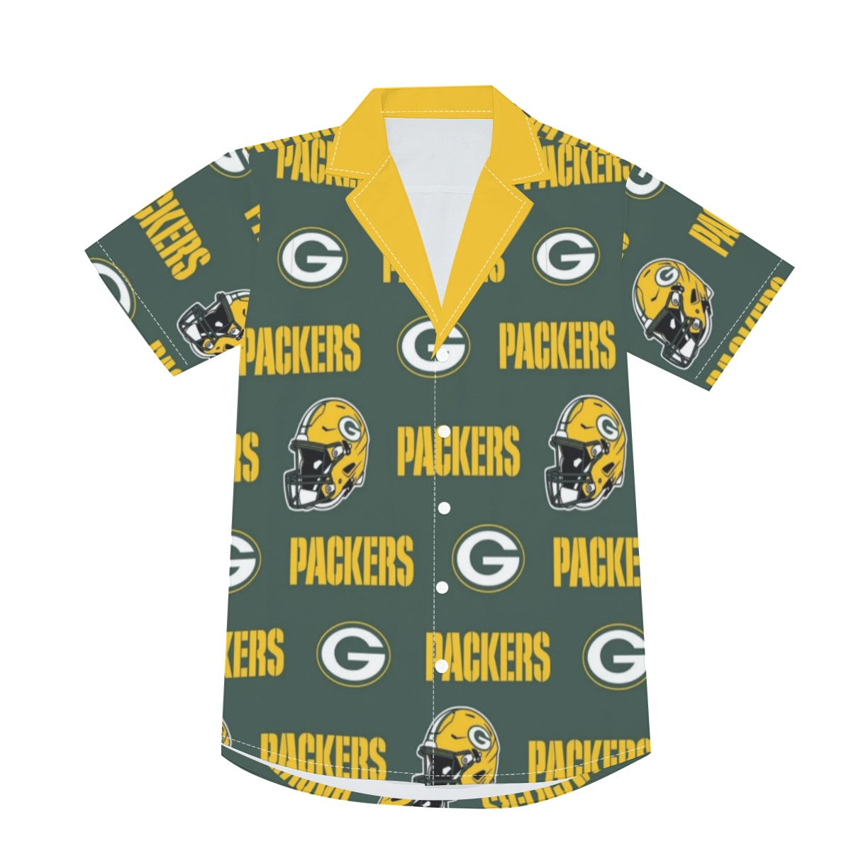 Green Bay Football Game Day All-Over Print Men's Deep V-neck Short Sleeve T-shirt